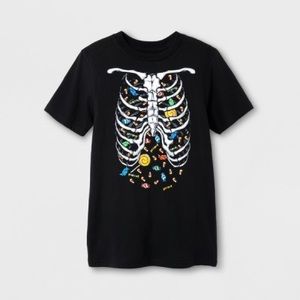 NEW Bioworld Skeleton Candy Boy Shirt